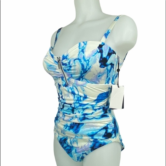 Dkny Zip One Piece Swimsuit - Picture 6 of 11